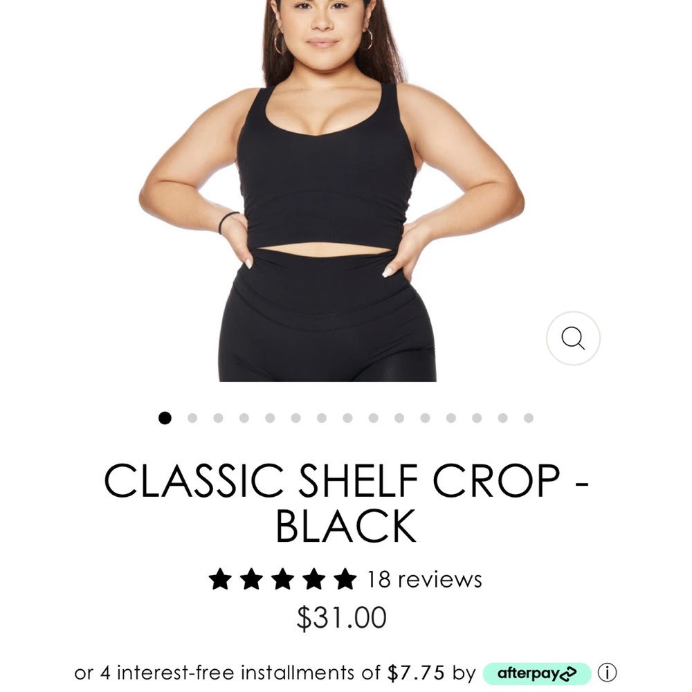 Brand new workout top with built in bra